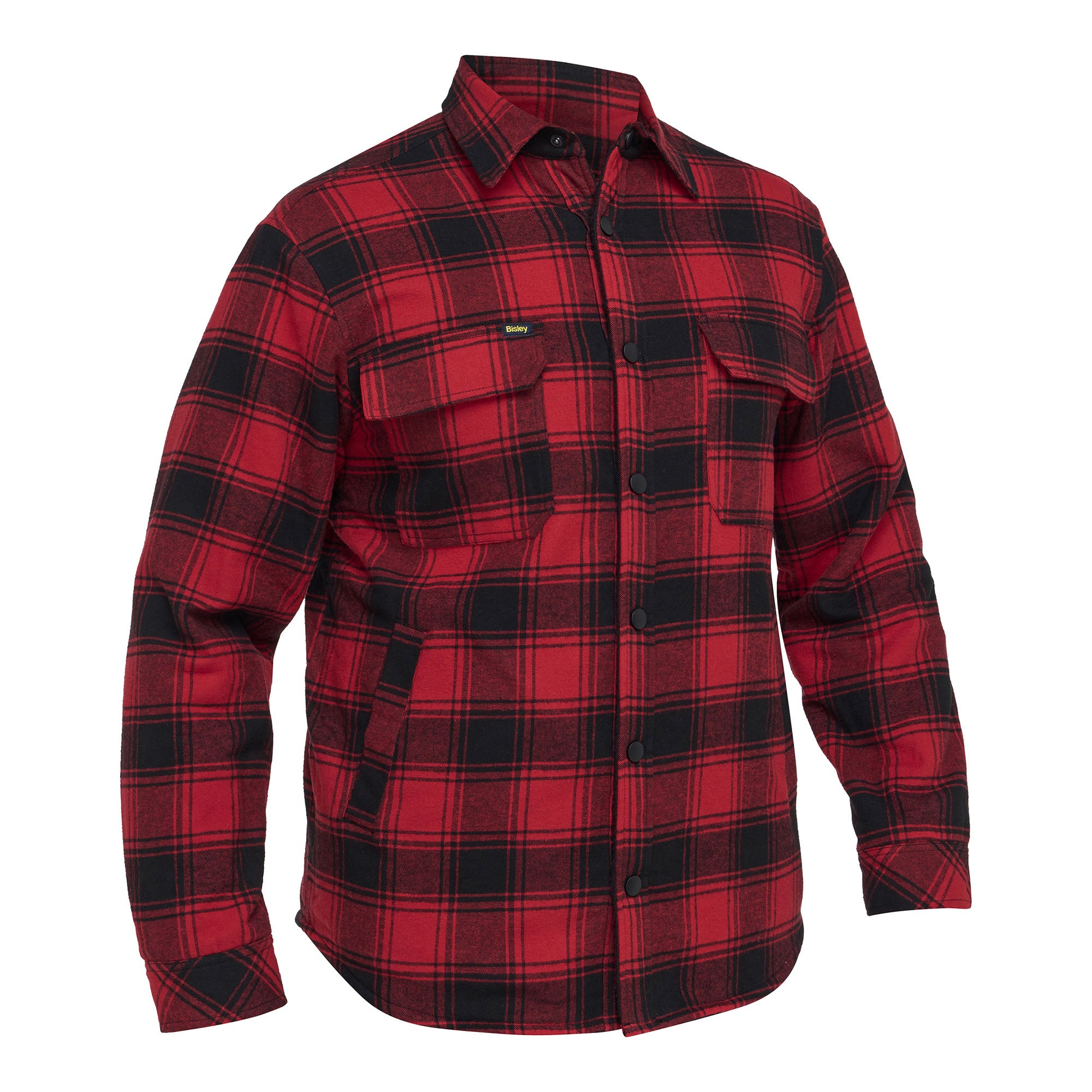 BISLEY Kent Hemdjacke rot Vorderansicht #farbe_rot