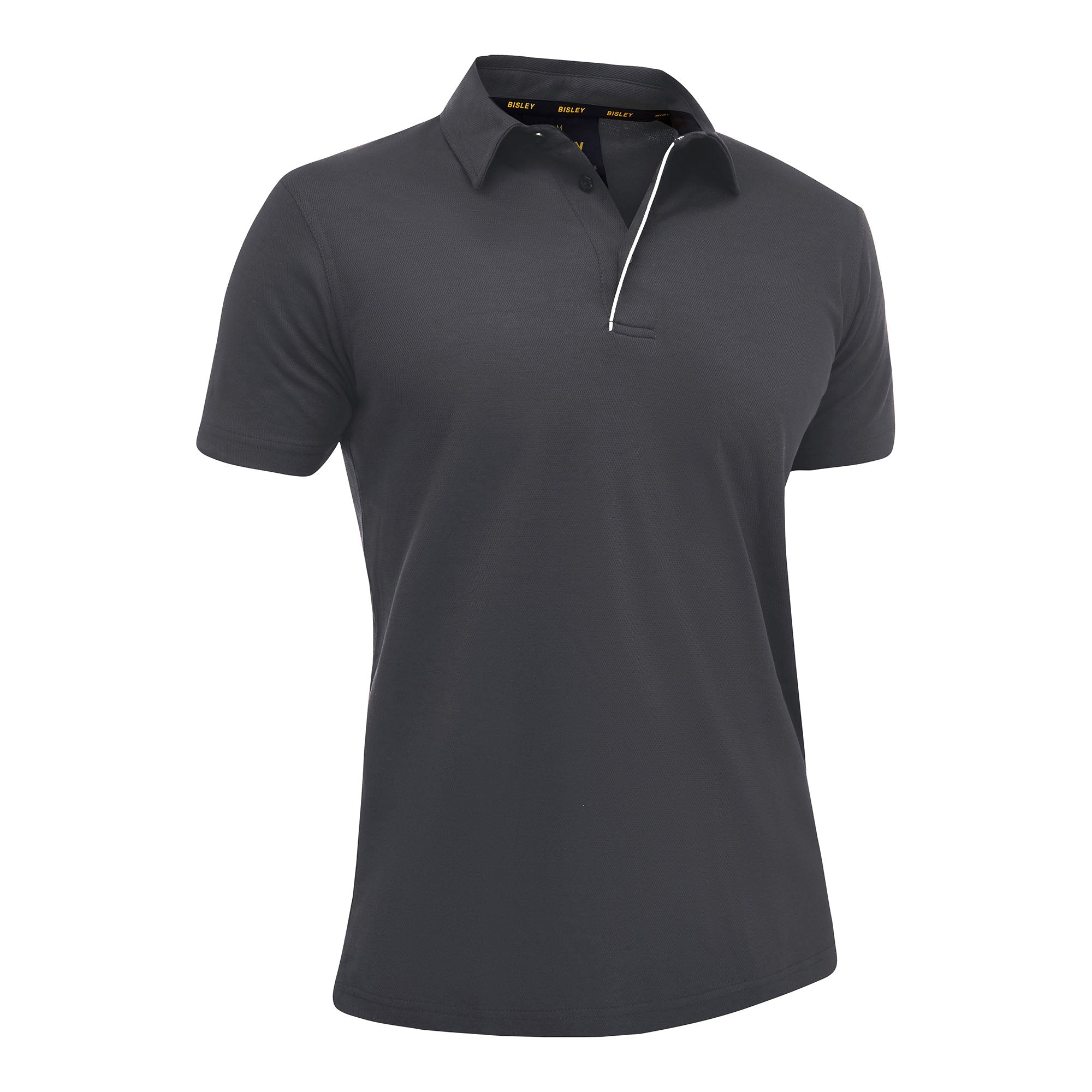 BISLEY Poloshirt grau Herren Frontansicht #farbe_grau