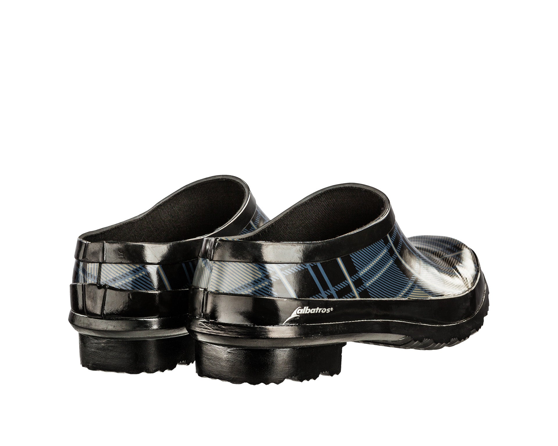ALBATROS FLORA Gartenclog schwarz Rückansicht #farbe_schwarz