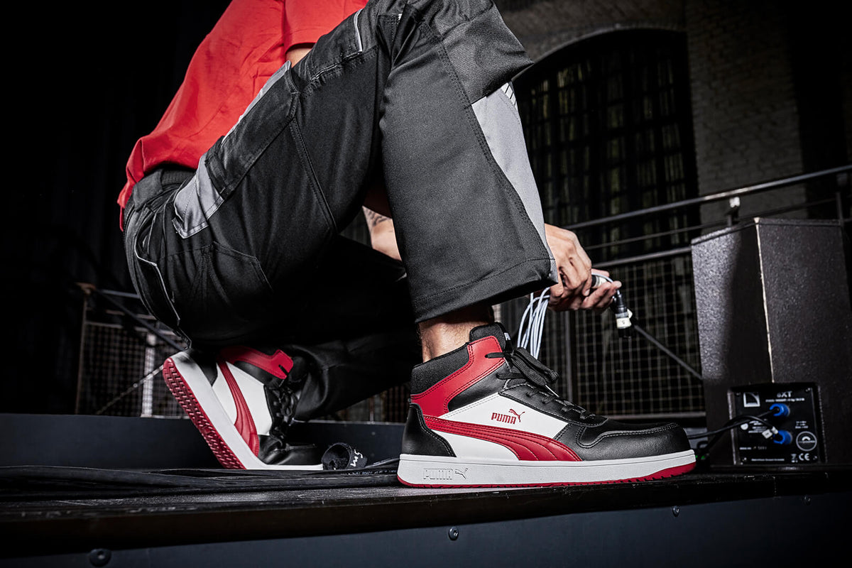 PUMA SAFETY FRONTCOURT MID Sicherheitsschuh S3L ESD rot Herren Imagebild #farbe_rot