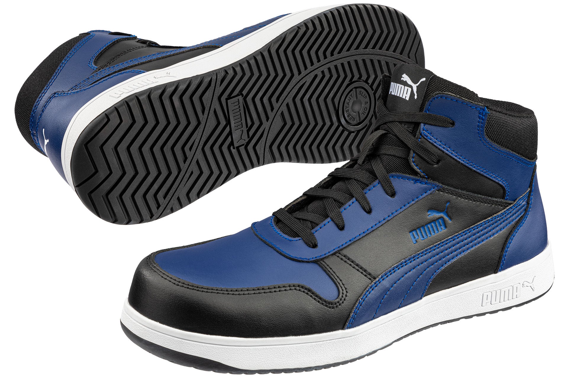 PUMA SAFETY FRONTCOURT MID Sicherheitsschuh S3L ESD blau Herren Paaransicht #farbe_blau