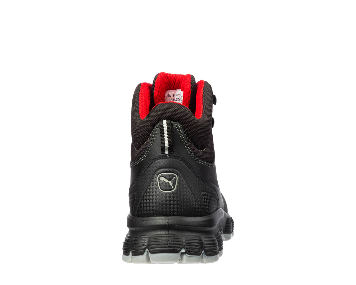 PUMA SAFETY CONDOR MID Sicherheitsschuh S3L ESD schwarz Herren Rückansicht #farbe_schwarz