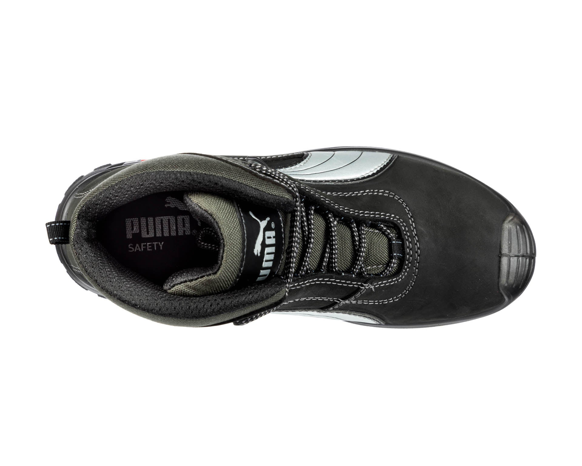 PUMA SAFETY CASCADES MID Sicherheitsschuh S3 schwarz Oben