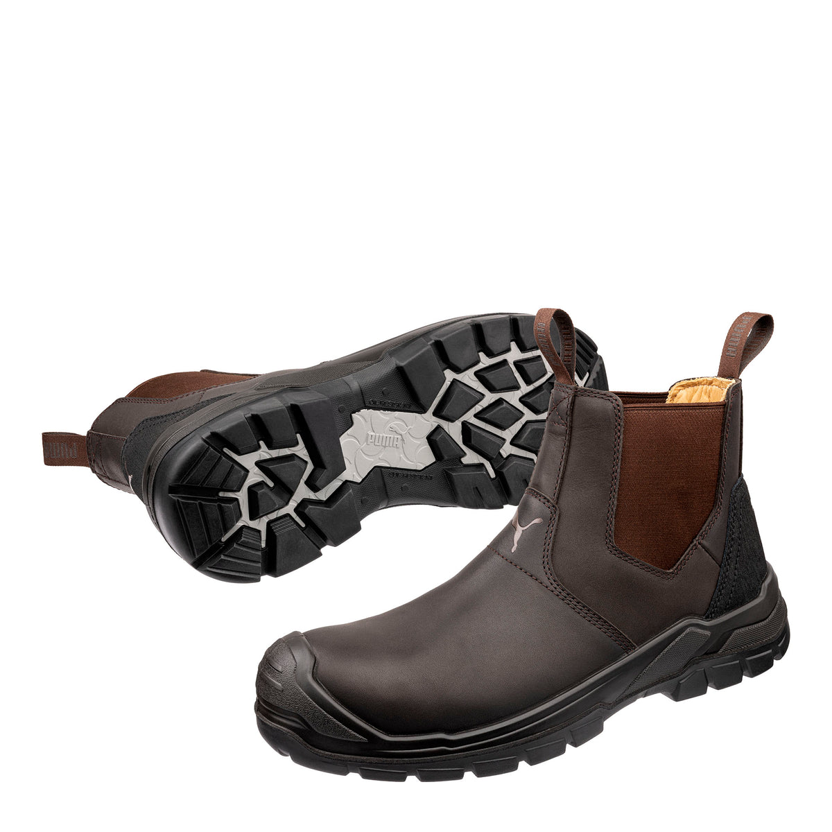 PUMA SAFETY TANAMI MID Sicherheitsschuh S3 braun Herren Paarbild