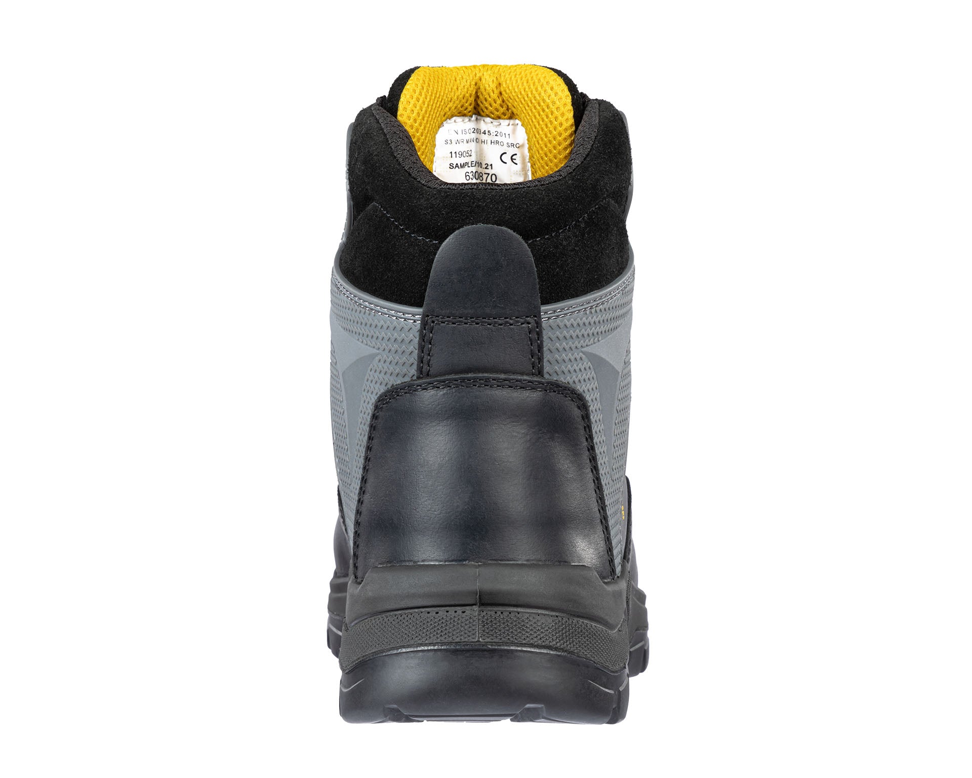 PUMA SAFETY BORNEO MT MID Sicherheitsschuh S3 schwarz Rückansicht