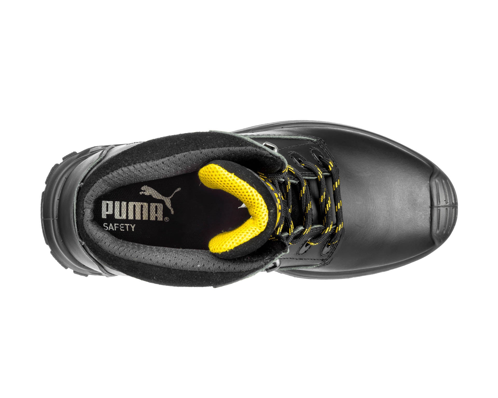 PUMA SAFETY BORNEO MT MID Sicherheitsschuh S3 schwarz oben