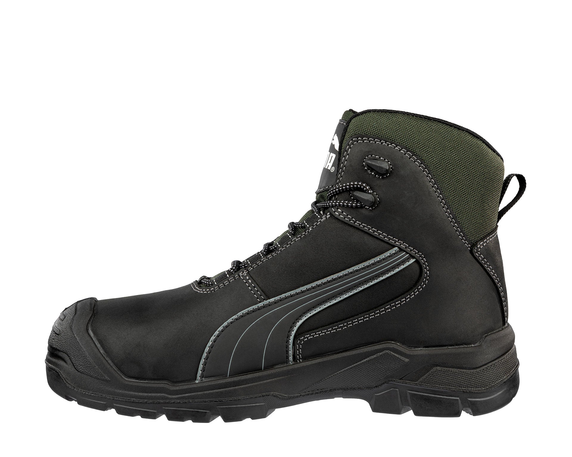 PUMA SAFETY CASCADES ST CTX MID Schnürboots O2 schwarz links
