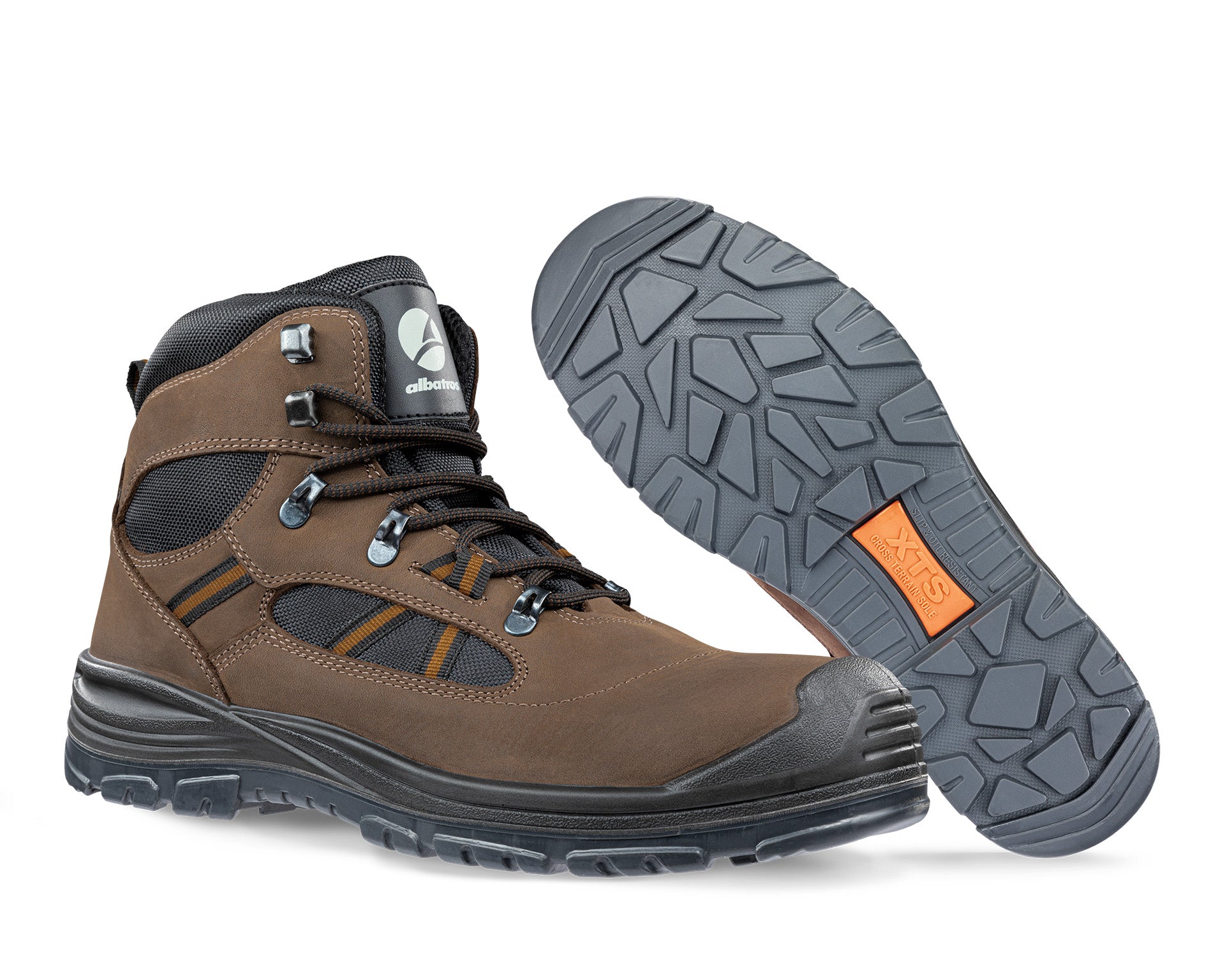 ALBATROS TIMBER MID Sicherheitsschuh S3 braun Herren Paarbild