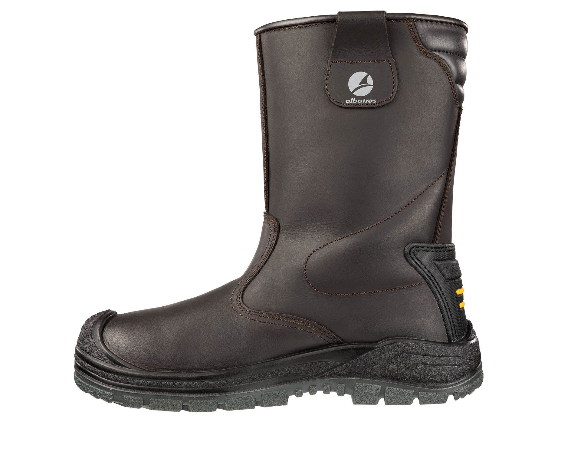 ALBATROS Rigger Boot Stiefel S3 braun links