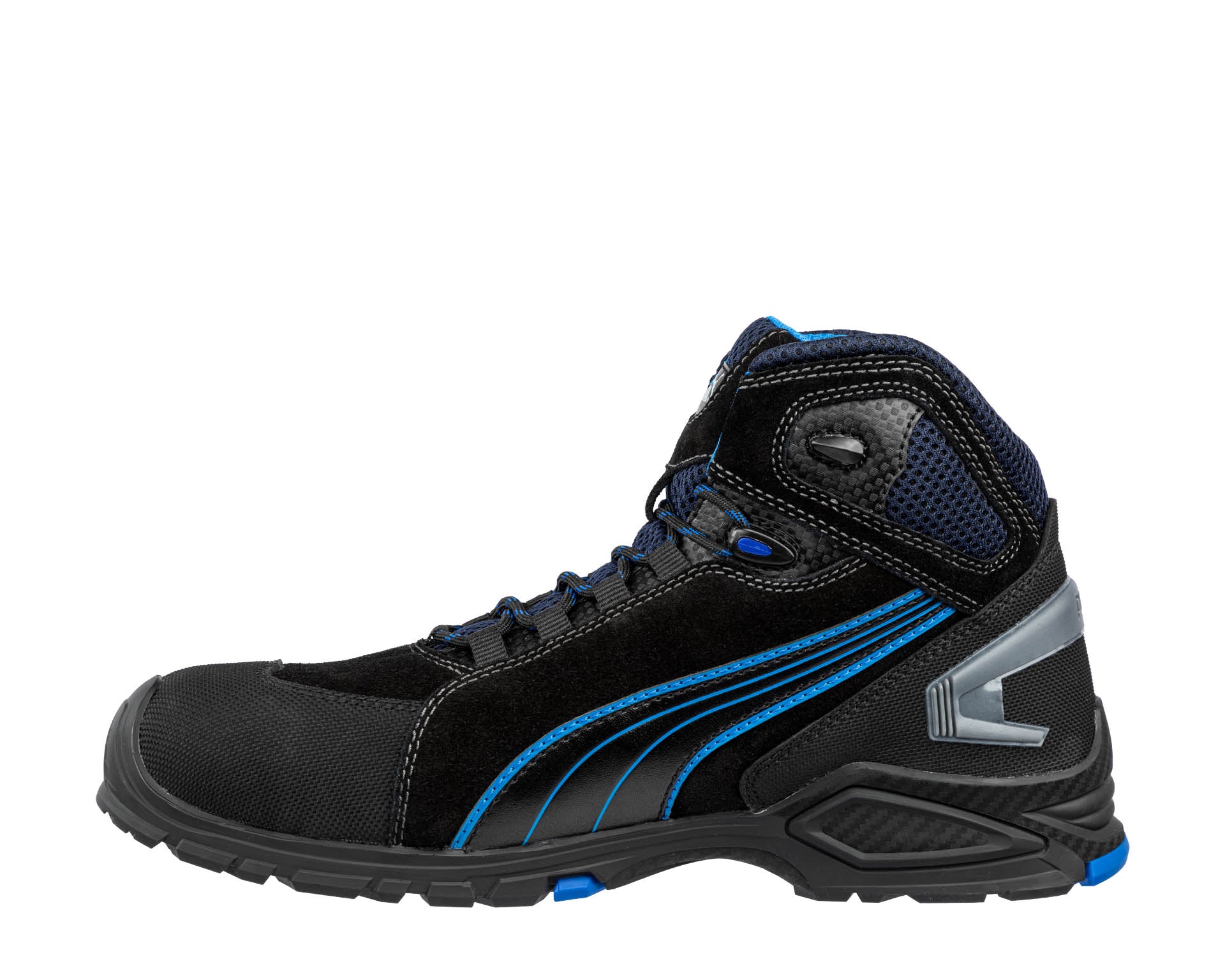 PUMA SAFETY RIO MID Sicherheitsschuh S3L schwarz links