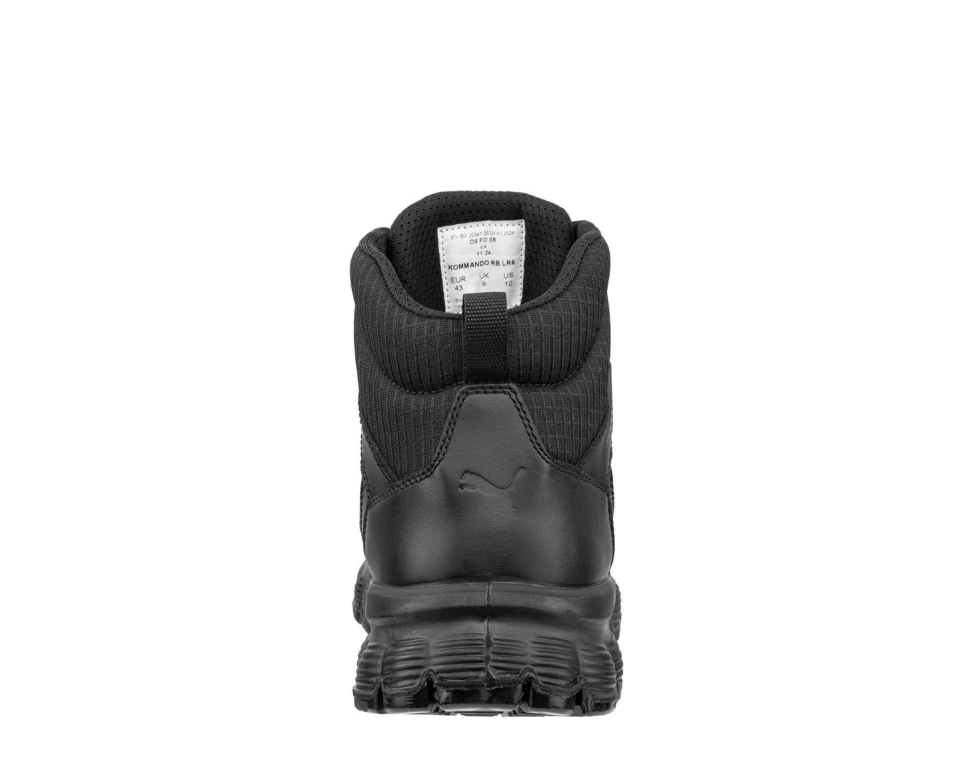 PUMA SAFETY KOMMANDO RB LR6 Berufsschuh O6 schwarz Rückansicht