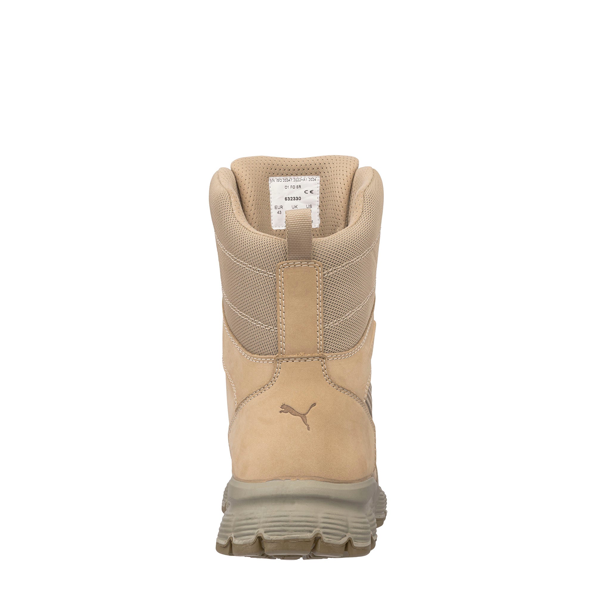 PUMA SAFETY KOMMANDO RB N8 Berufsschuh O1 beige Herren Rückansicht