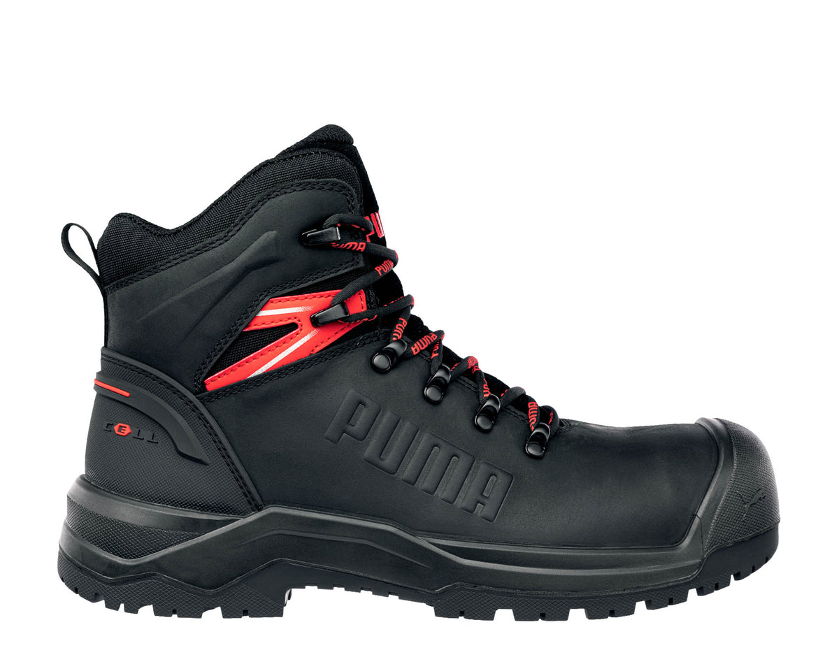 PUMA SAFETY IRON HD MID Sicherheitsschuh S3S schwarz Herren rechts #farbe_schwarz
