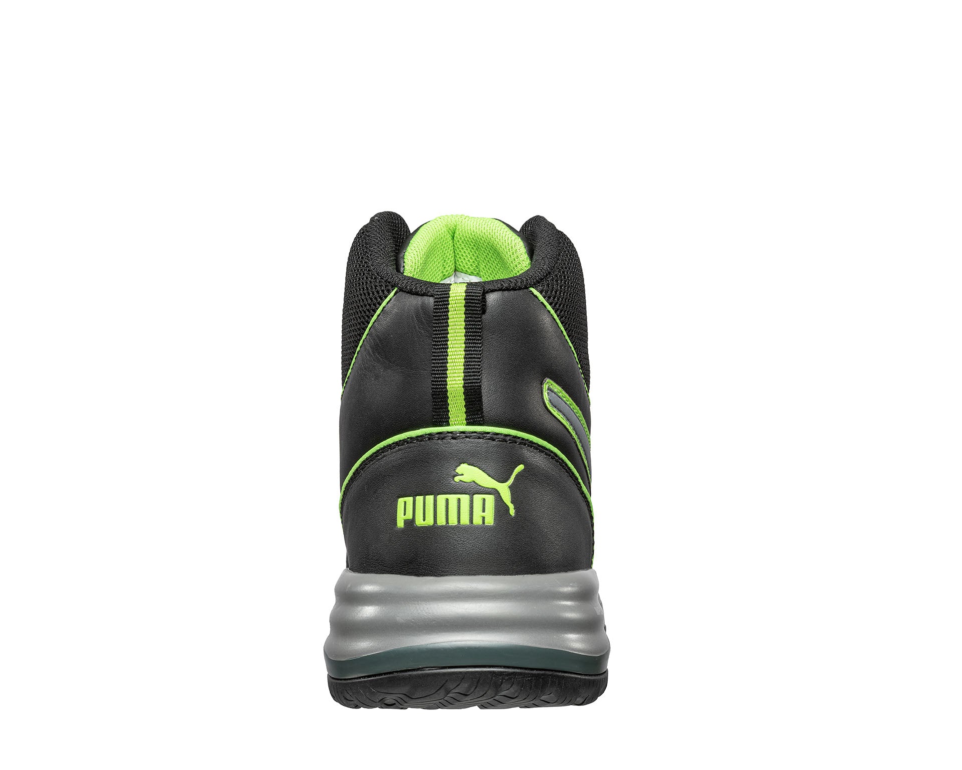 PUMA SAFETY RAPID MID Sicherheitsschuh S3 ESD schwarz Rückansicht