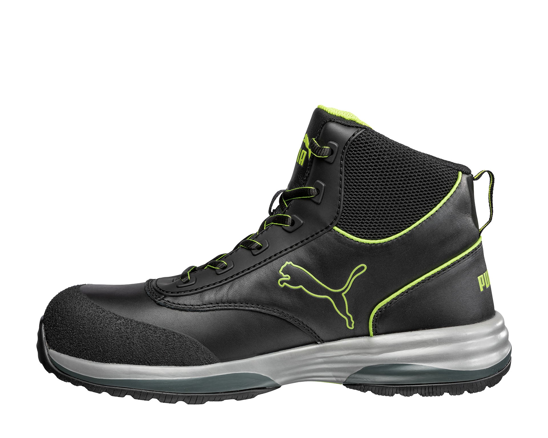 PUMA SAFETY RAPID MID Sicherheitsschuh S3 ESD schwarz links