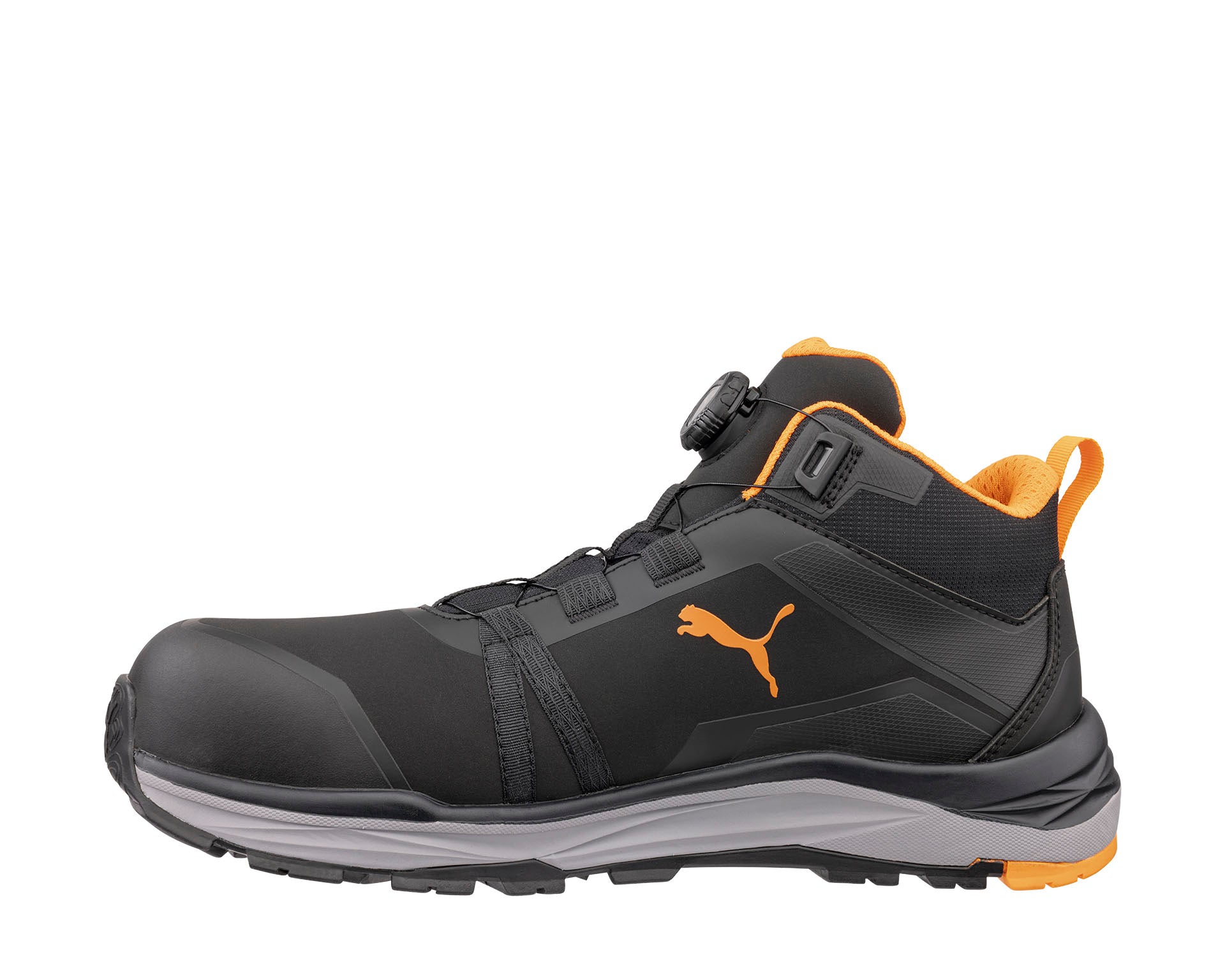 PUMA SAFETY KANYON MID DISC Sicherheitsschuh S3S ESD schwarz links