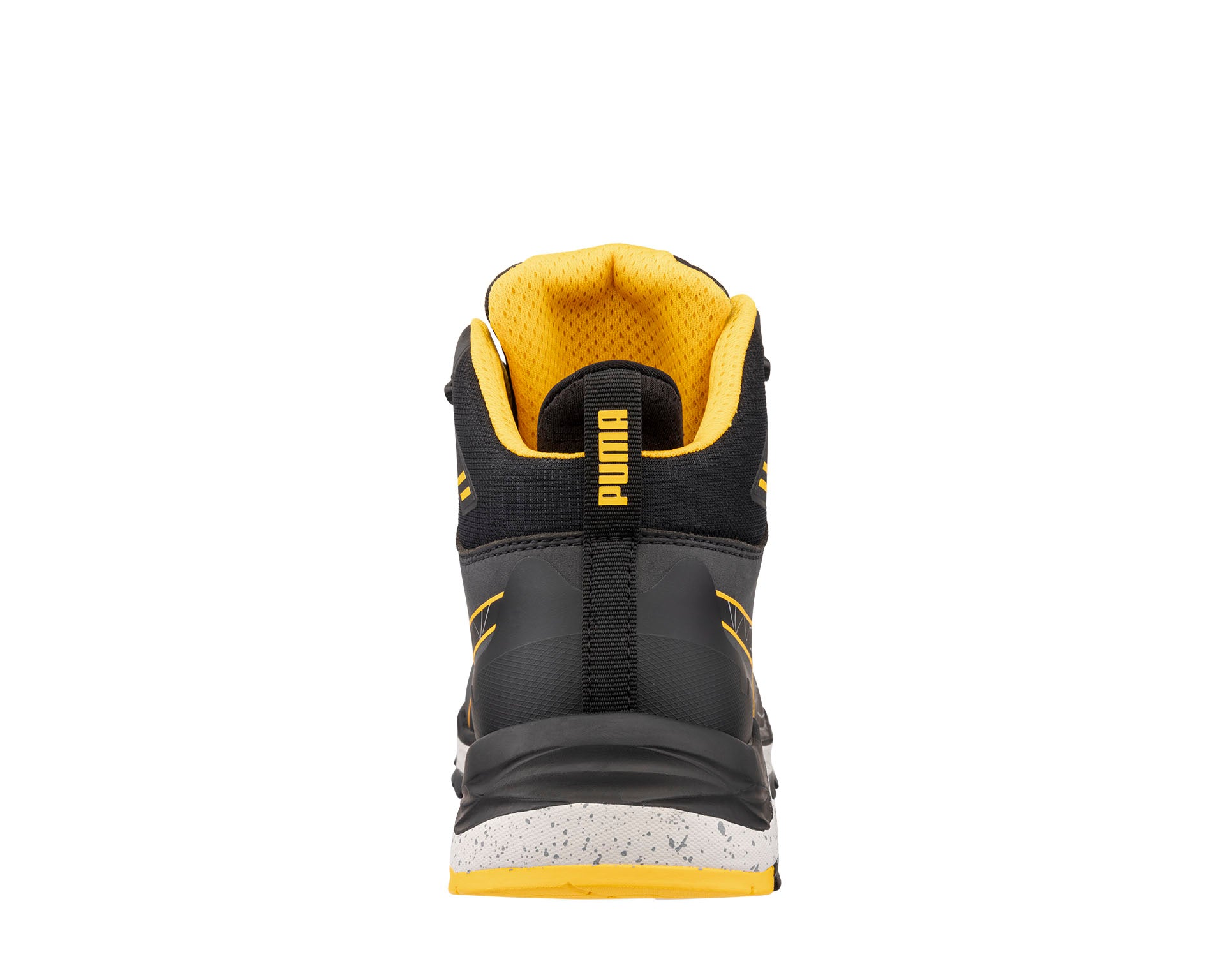 PUMA SAFETY XPLORE MID Sicherheitsschuh S3S ESD anthrazit Rückansicht