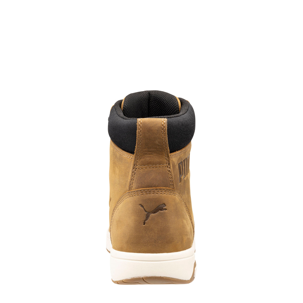 PUMA SAFETY WEDGE MID Sicherheitsschuh S3S ESD braun Rückansicht