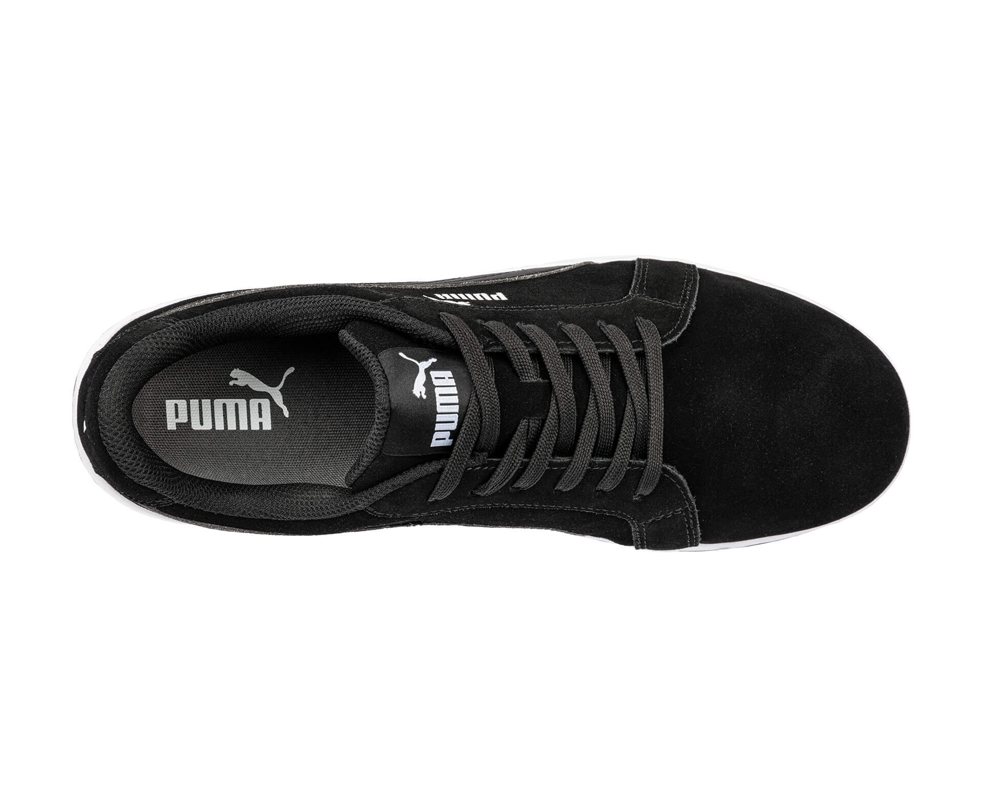 PUMA SAFETY ICONIC LOW Sicherheitsschuh S1PL ESD schwarz oben #farbe_schwarz