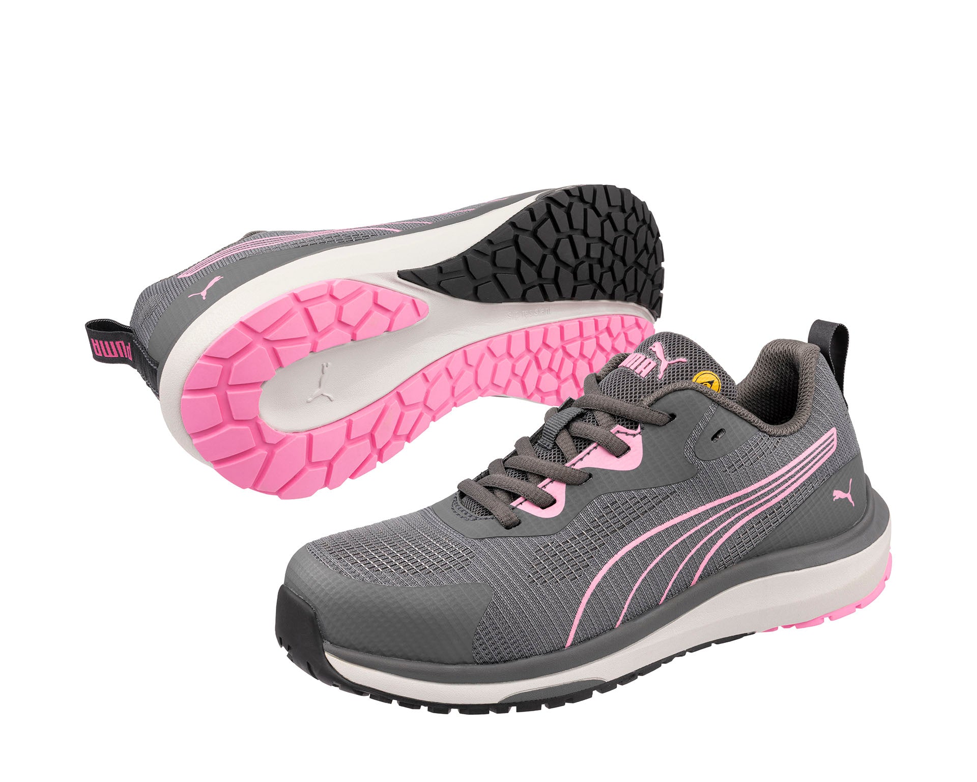 PUMA SAFETY CELERITY KNIT Sicherheitsschuh S1PS ESD grau Damen Paaransicht #farbe_grau