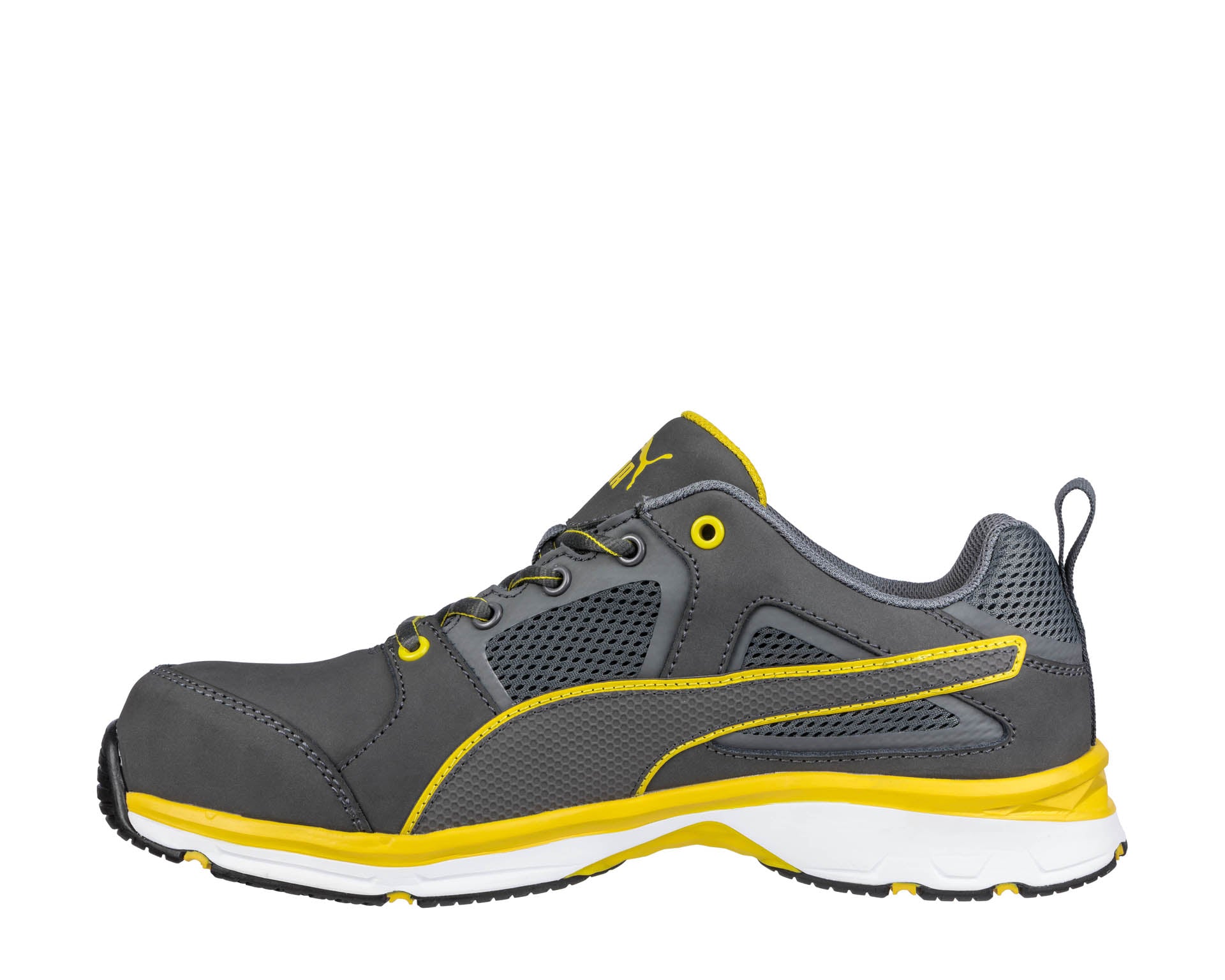 PUMA SAFETY PACE 2.0 LOW Sicherheitsschuh S1P ESD gelb links