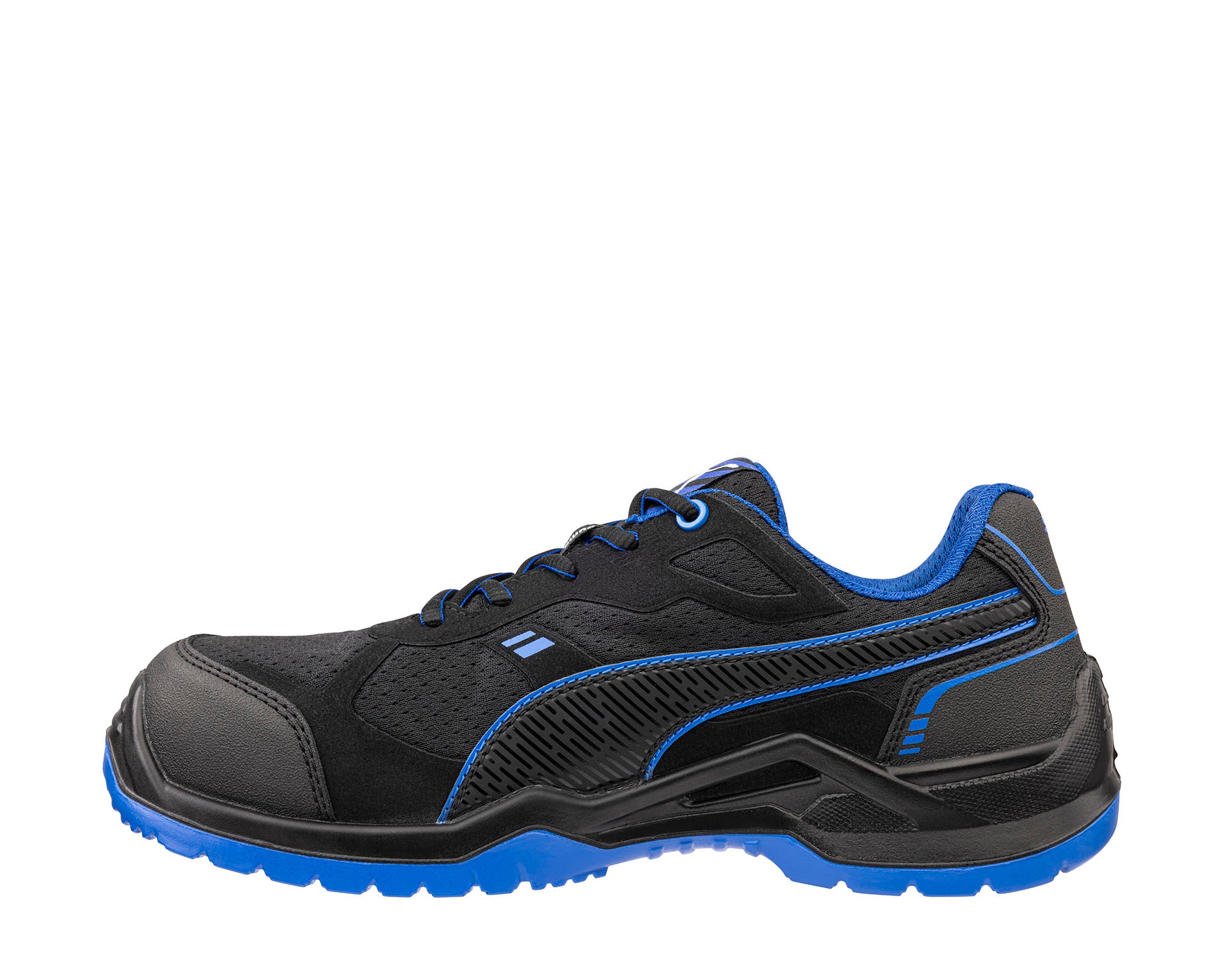 PUMA SAFETY FUSE TC LOW Sicherheitsschuh S1PS ESD schwarz links