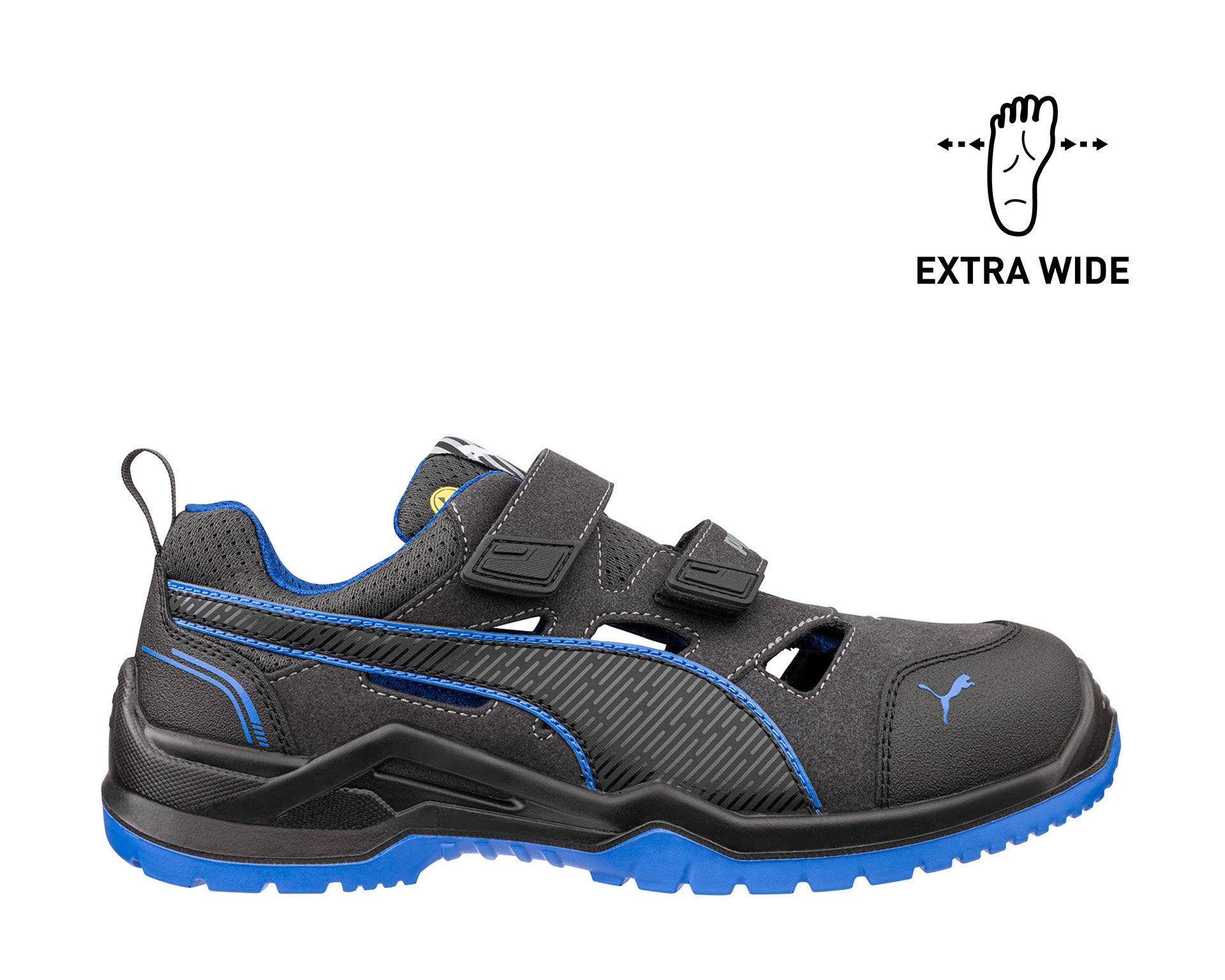 PUMA SAFETY NEODYME LOW EXTRA BREIT Sicherheitsschuh S1PS ESD schwarz rechts