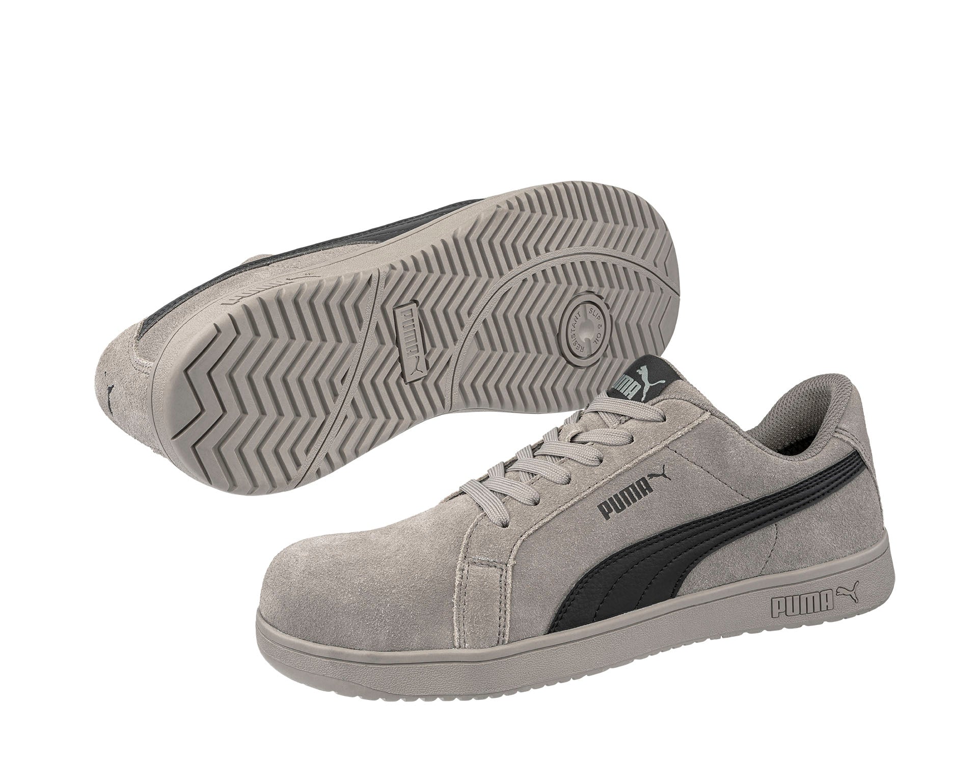 PUMA SAFETY ICONIC LOW Sicherheitsschuh S1PL ESD grau Paaransicht #farbe_grau