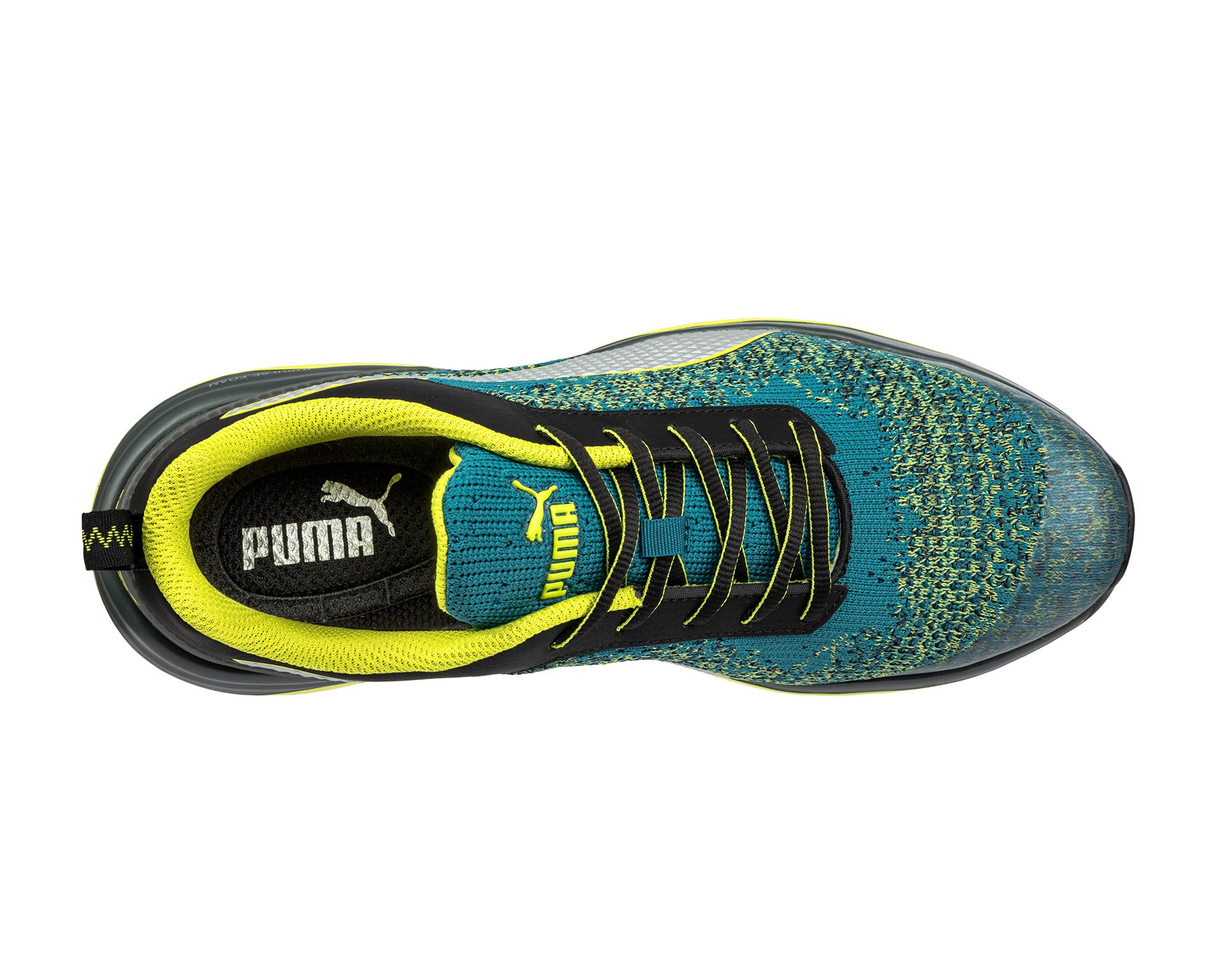 PUMA SAFETY CHARGE LOW Sicherheitsschuh S1P ESD grün oben #farbe_grün