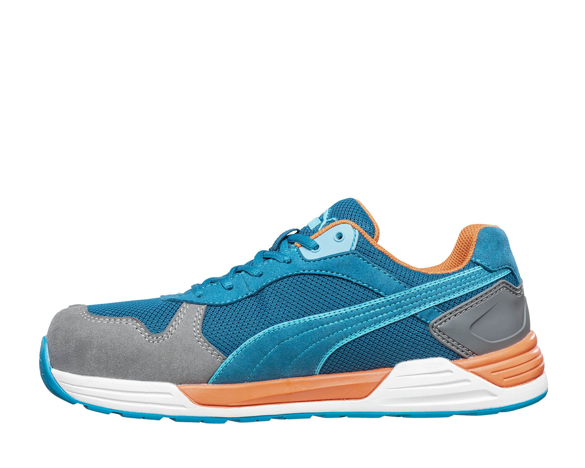 PUMA SAFETY FRONTSIDE LOW Sicherheitsschuh S1P ESD blau Herren links #farbe_blau