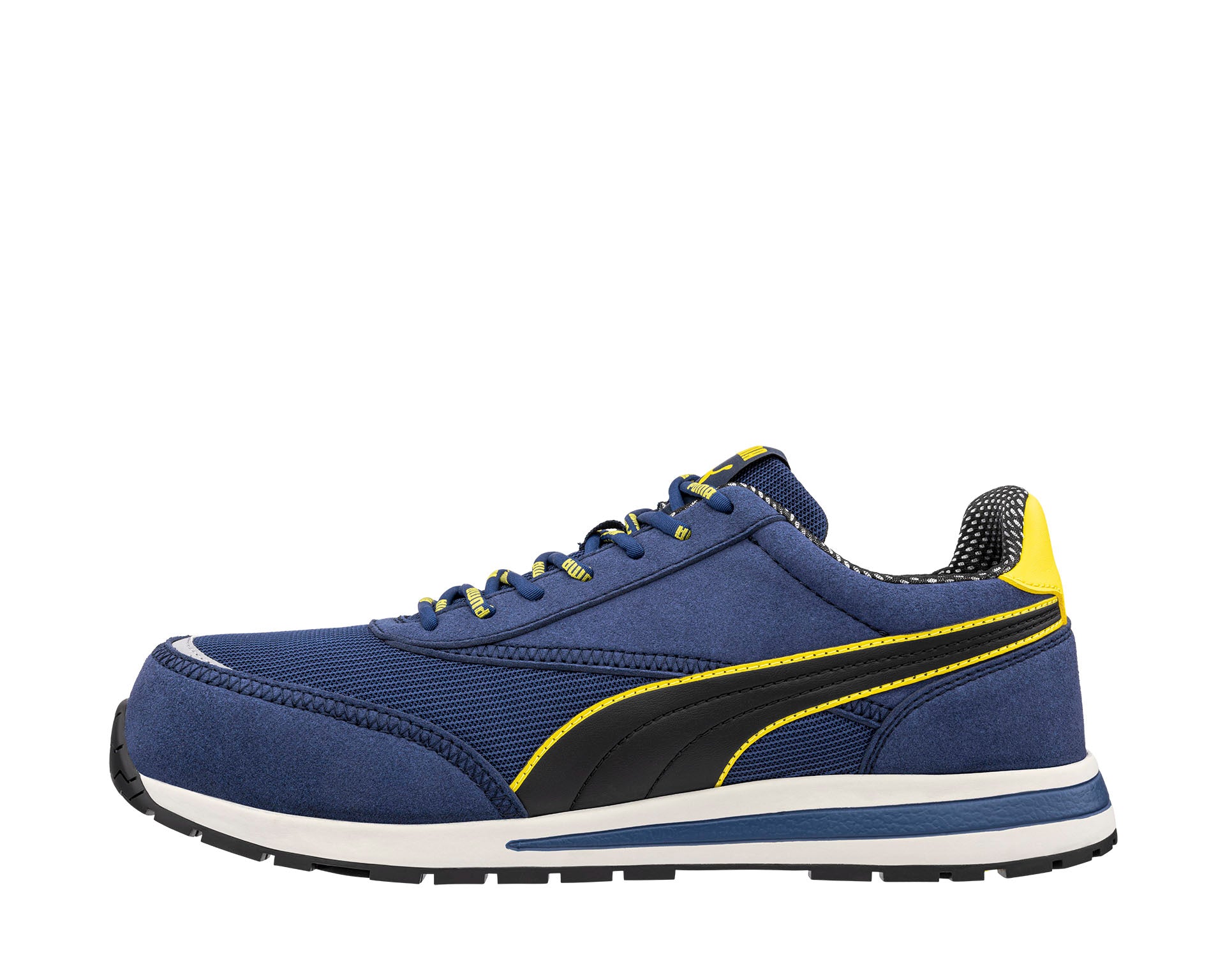 PUMA SAFETY RIDER LOW Sicherheitsschuh SB blau links