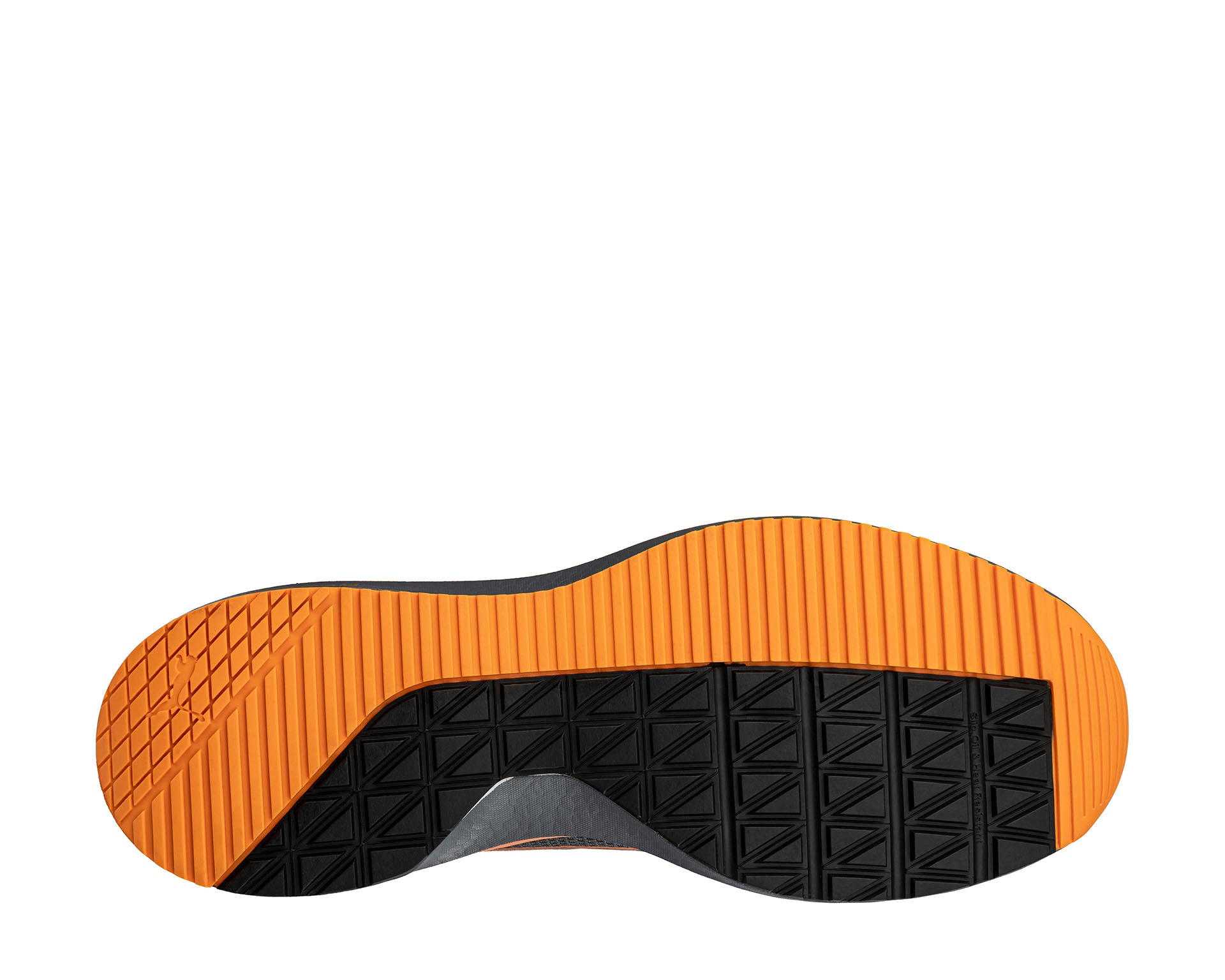 PUMA SAFETY SLIDE LOW Sicherheitsschuh S1PS ESD grau-orange Herren Sohle #farbe_grau-orange