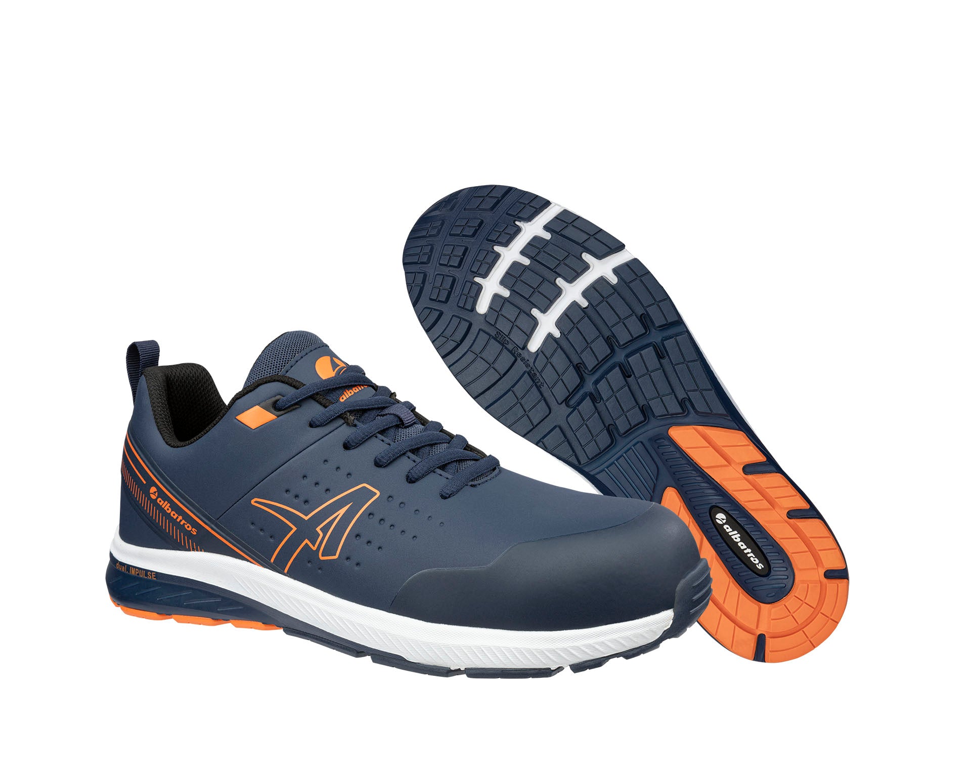 ALBATROS VIGOR 2 IMPULSE BLUE LOW Sicherheitsschuh S3S ESD blau Paaransicht #farbe_blau