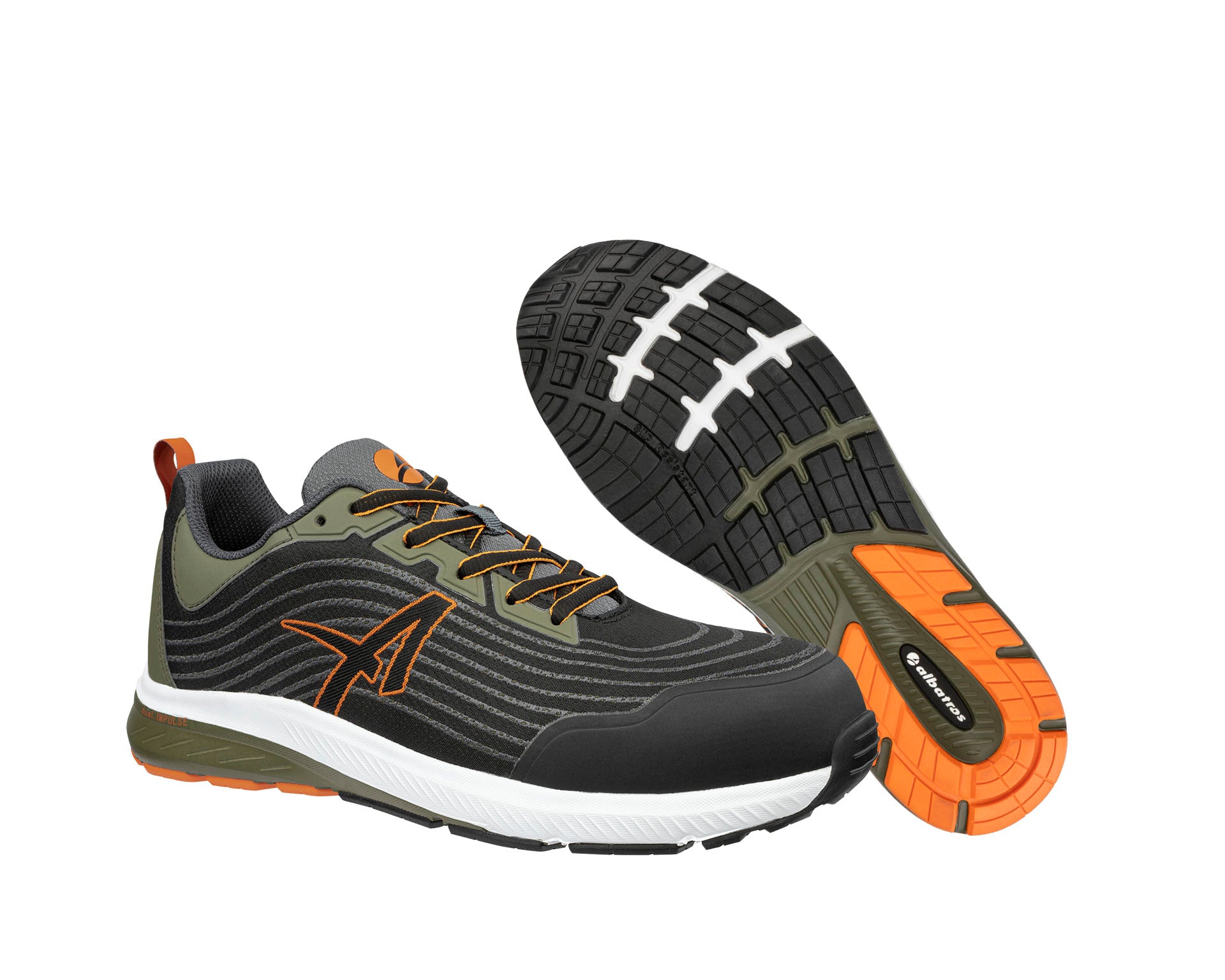 ALBATROS WAVE IMPULSE LOW Sicherheitsschuh S1PS ESD schwarz Paaransicht