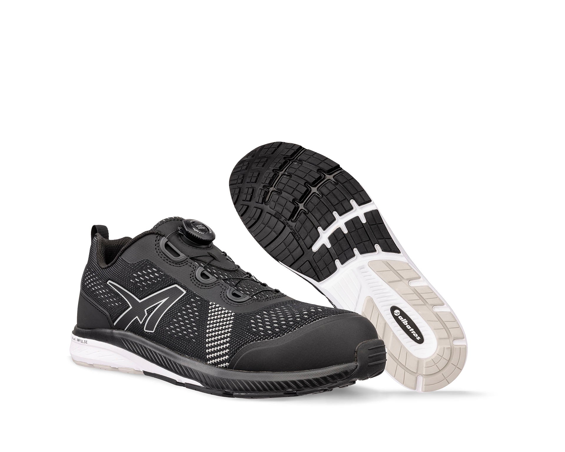 ALBATROS VOLTAGE QL LOW Sicherheitsschuh S1PS ESD schwarz Herren Paaransicht