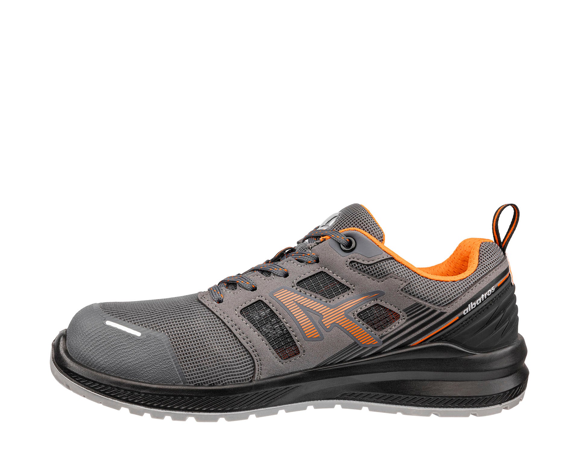 ALBATROS AIRFLOW LOW Sicherheitsschuh S1PL ESD grau links