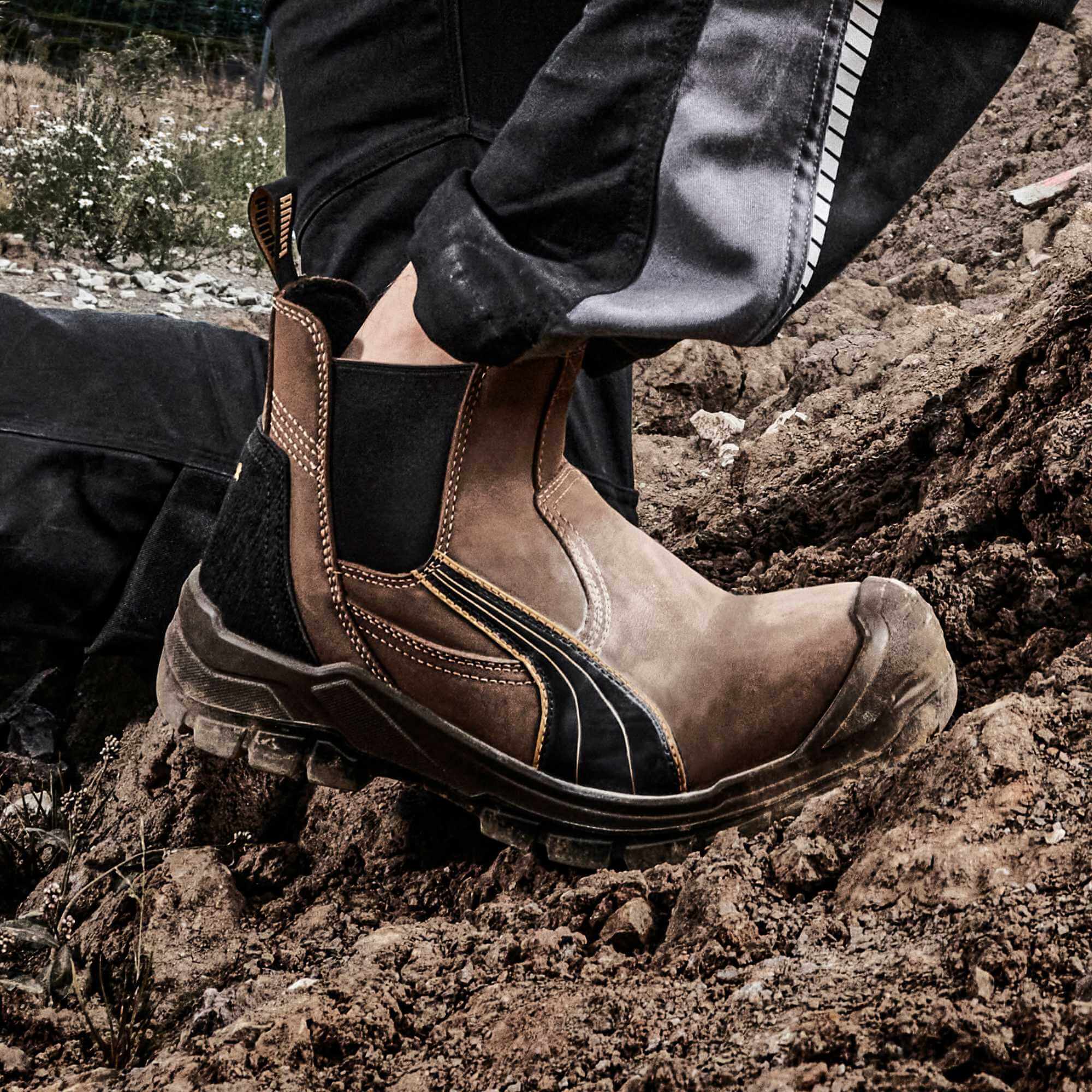 PUMA SAFETY TANAMI MID Sicherheitsschuh S3 braun Herren Imagebild #farbe_braun