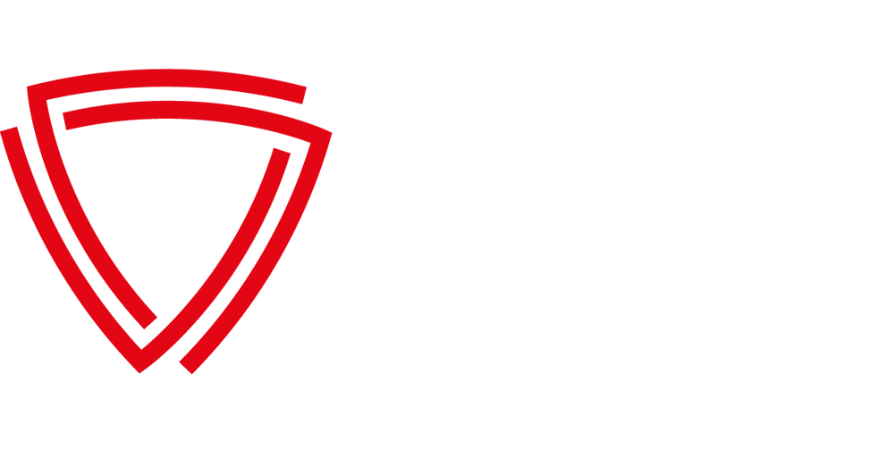Das rote Logo des ISM Stores in weißer Schriftfarbe.