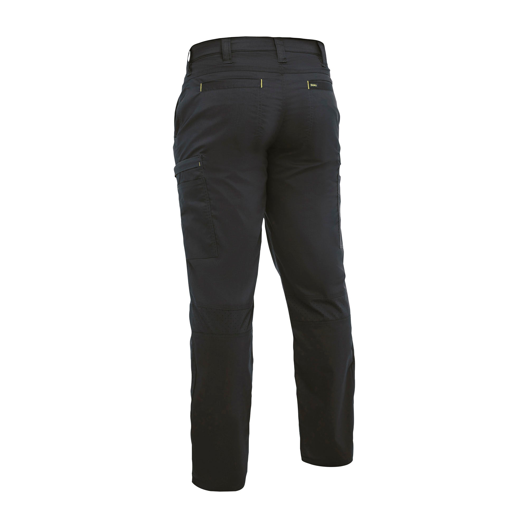 BISLEY ASCOT TRS STRETCH Leichte Ripstop-Cargohose schwarz Rückansicht #farbe_schwarz