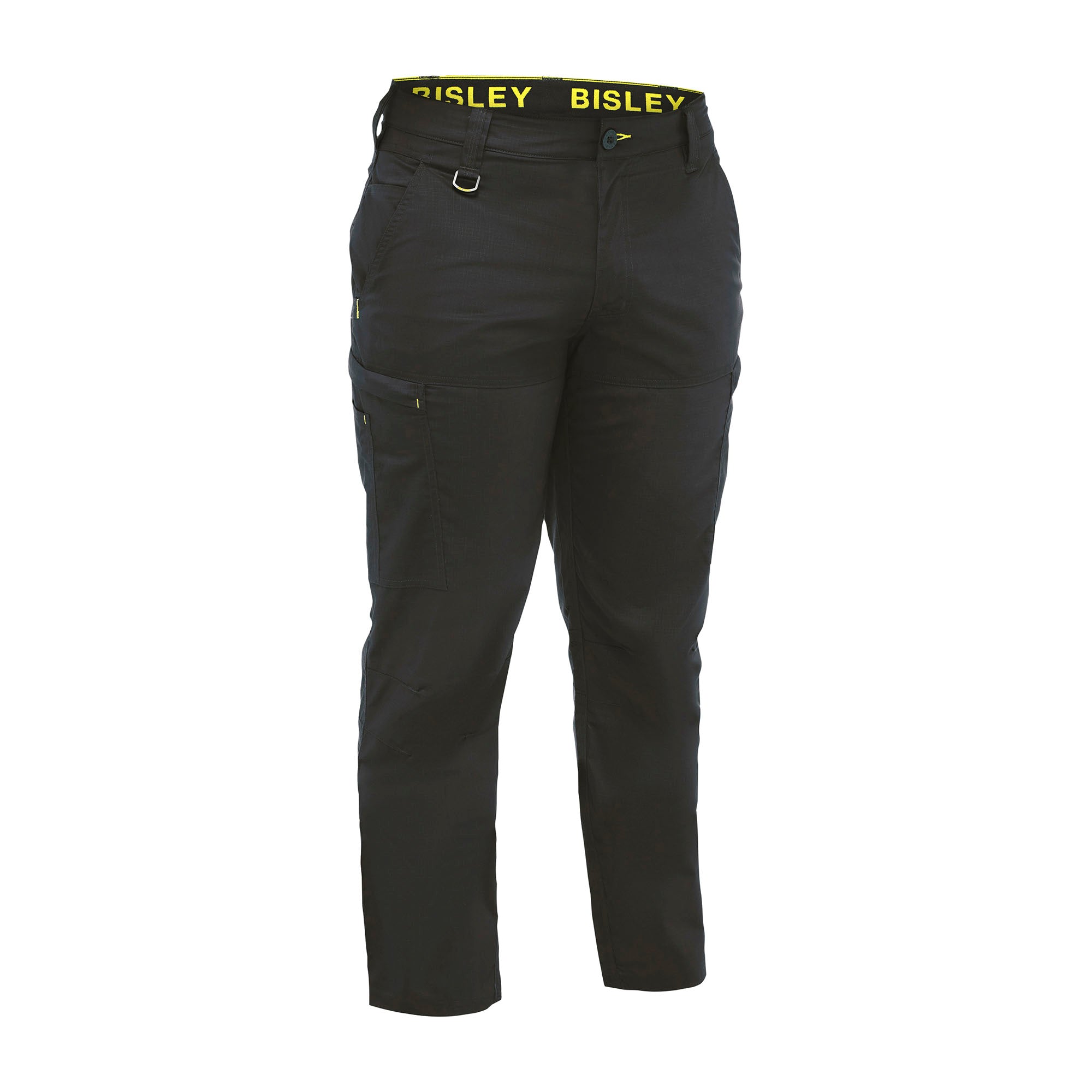 BISLEY ASCOT TRS STRETCH Leichte Ripstop-Cargohose schwarz Vorderansicht #farbe_schwarz