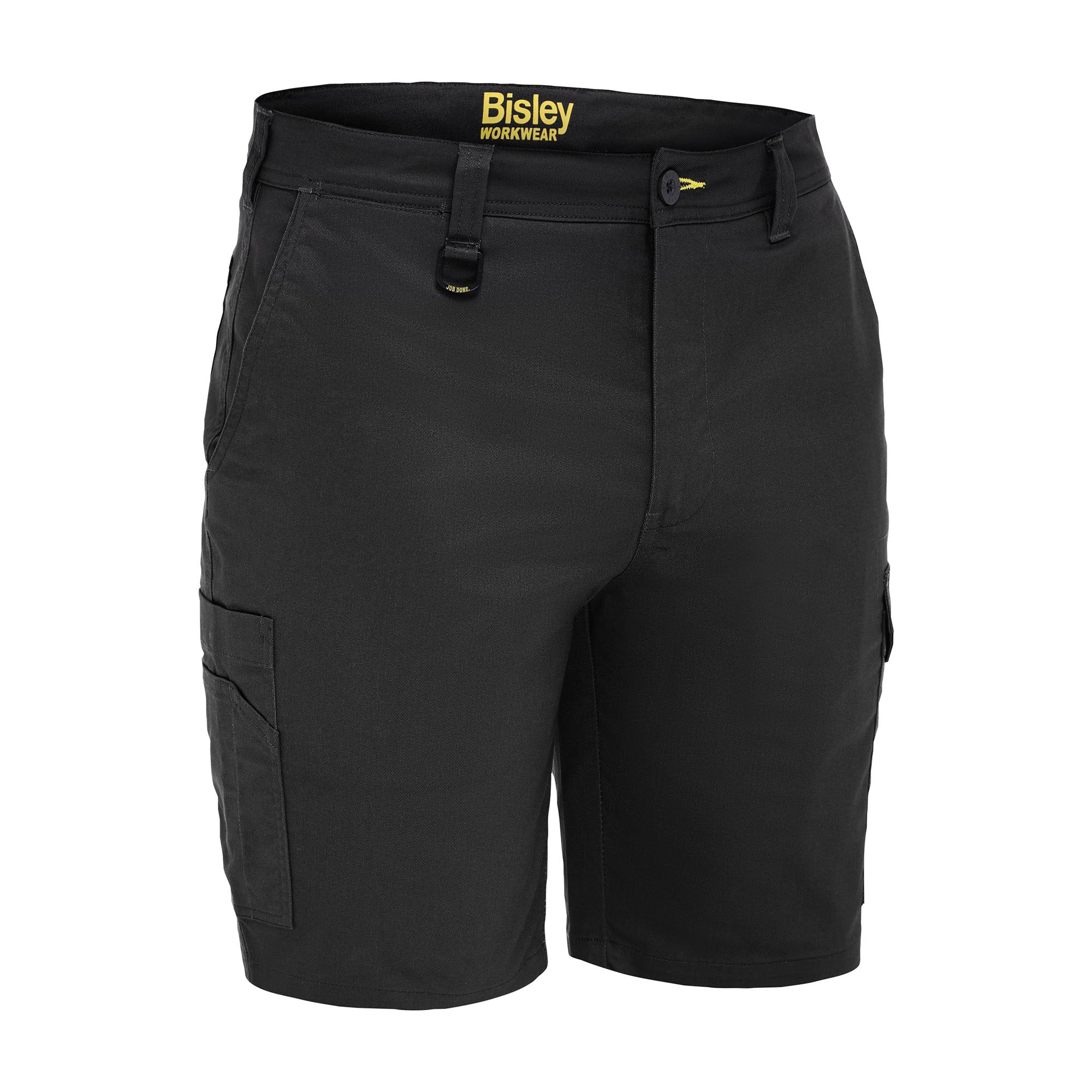 BISLEY DEKKSON SHORTS Mechanical Stretch-Shorts schwarz Vorderansicht #farbe_schwarz