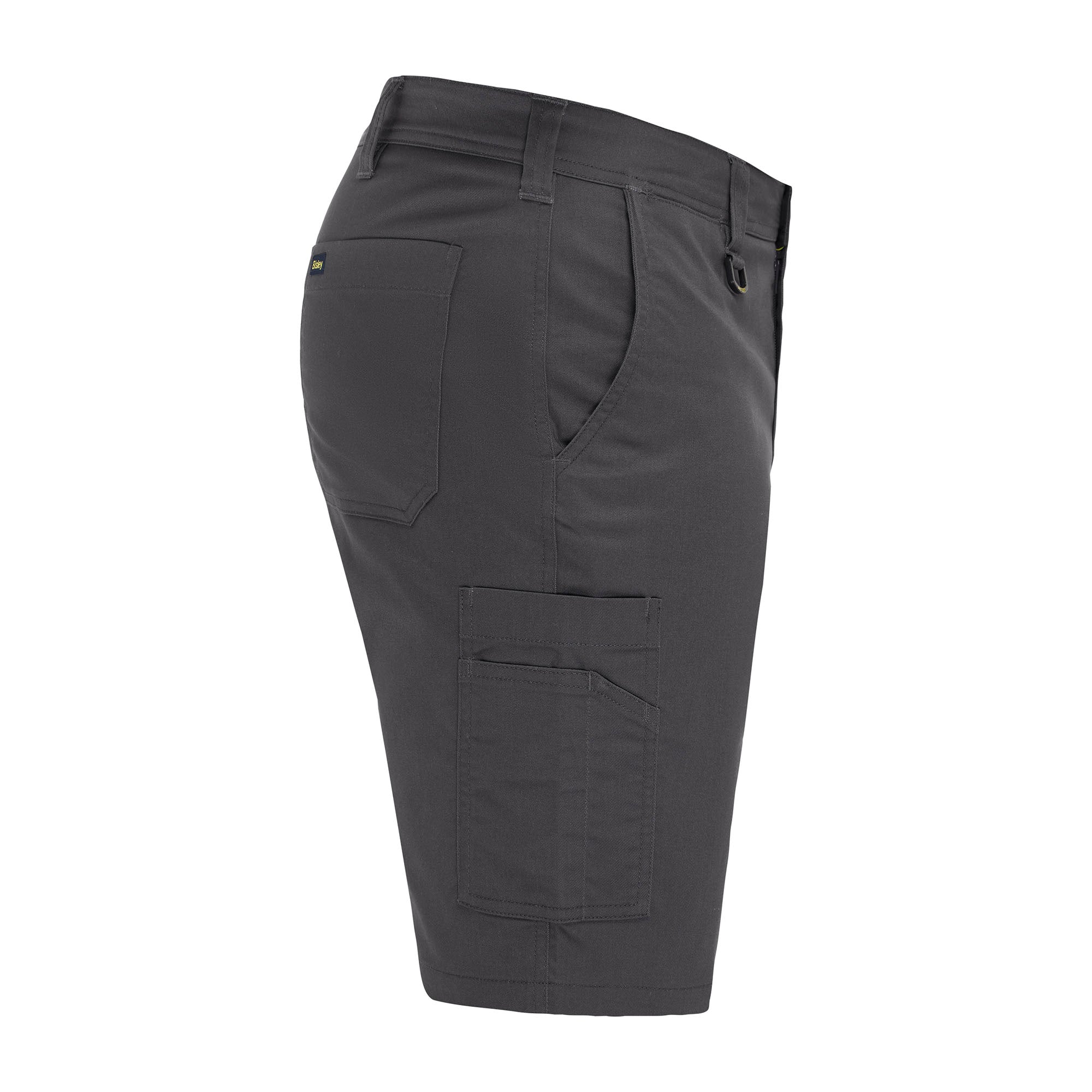 BISLEY DEKKSON SHORTS Mechanical Stretch-Shorts grau Seitenansicht rechts #farbe_grau