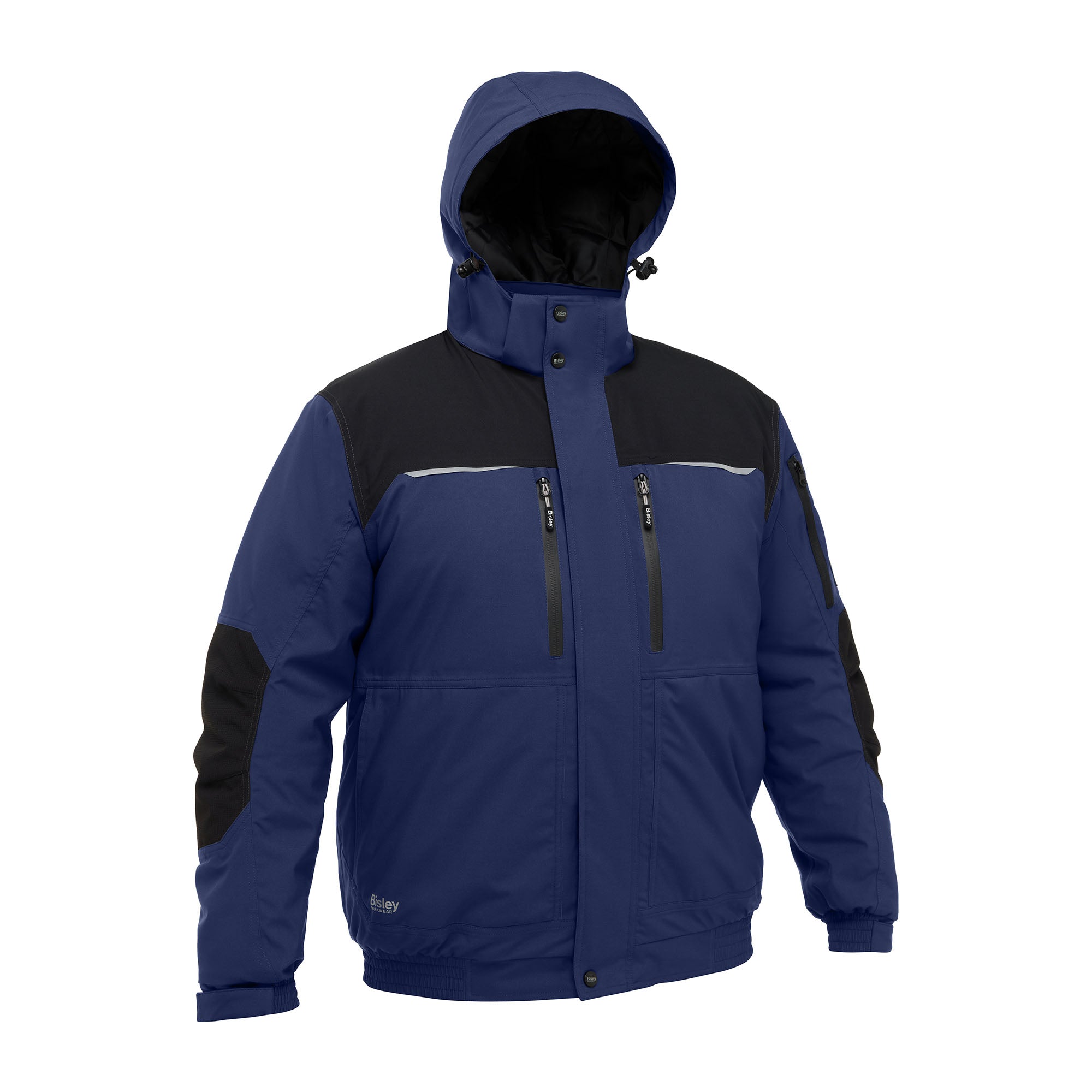 BISLEY GRAVEN Arbeitsjacke blau Herren Frontansicht #farbe_blau