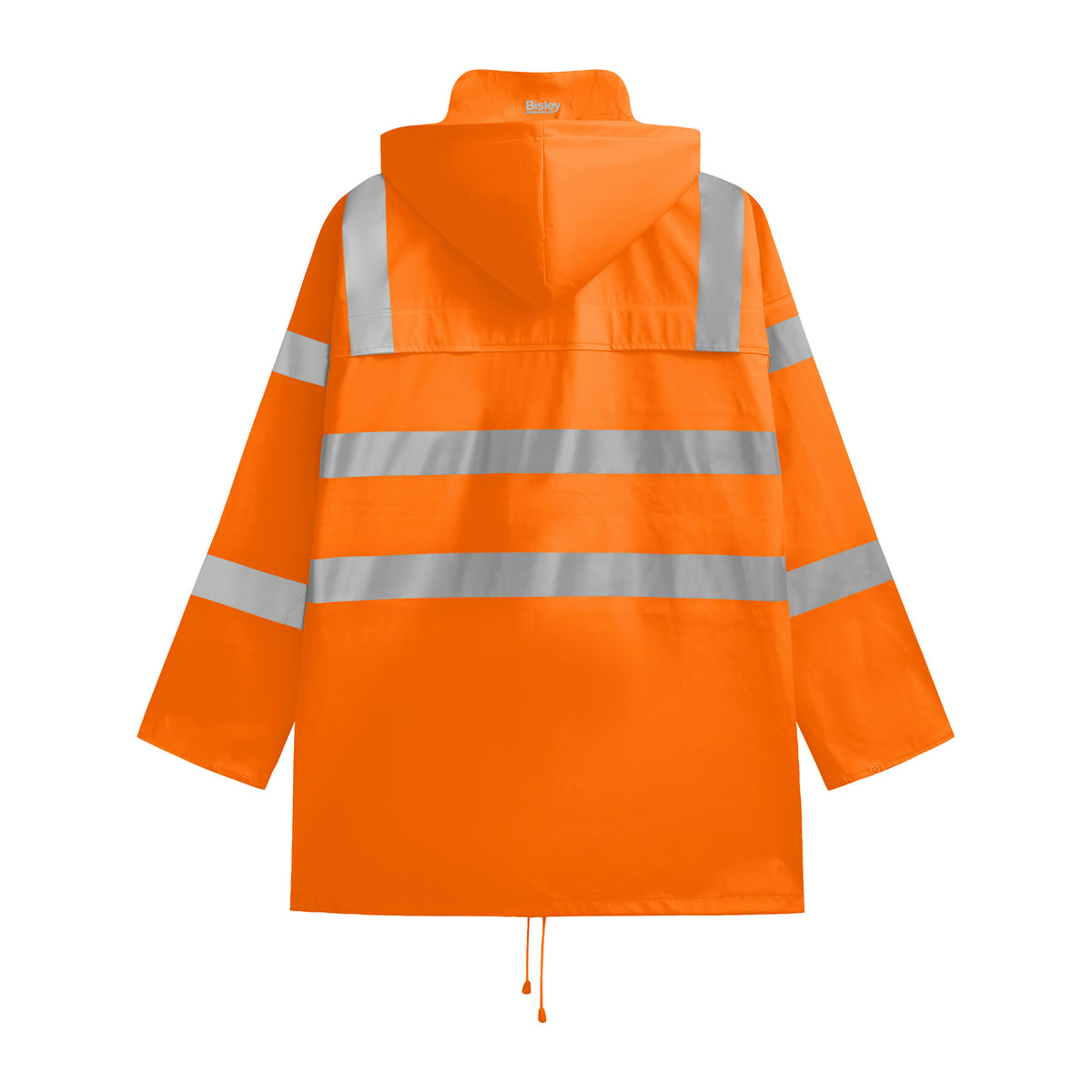 BISLEY FAHRENHEIT HI VIS Arbeitsregenjacke orange Rückansicht #farbe_orange